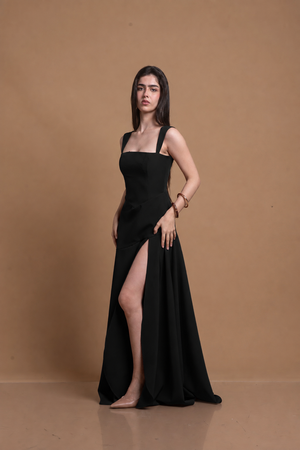 Vestido Bordeaux Vino – Largo de Gala